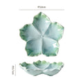Insstylish five-pointed petal ceramic plate entrance jewelry display tray internet celebrity props storage plate
