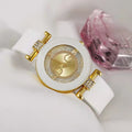 new arrival silver powder dial women's watch silicone strap fashiontrendy quartz watch women's watch manufacturer wholesale