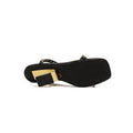 export 2026 summer new square toe high heel sandals women's sexy single strap rivet fashion roman sandals