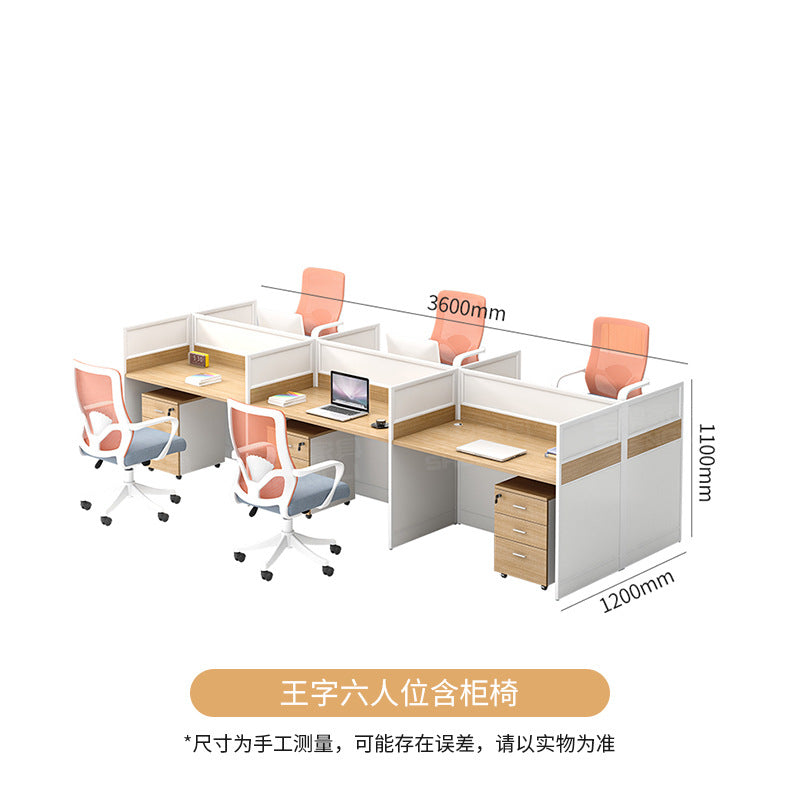 Saint li office desk set - minimalist executive computer desk, chair, partition, booth, and workstation