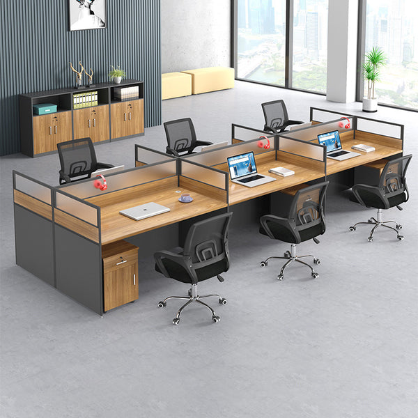 Light luxury card space, screen, workstation table, computer desk, office furniture wholesale, staff table, office table and chair combination
