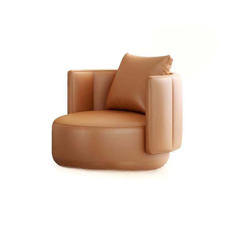 Luxury single sofa chair bar hotel b&b guest room lazy sofa chair rotatable round table combination