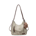 retro large capacity bag women's 2025 autumn/winter new casual shoulder bag crossbody bag fashionable versatile backpack