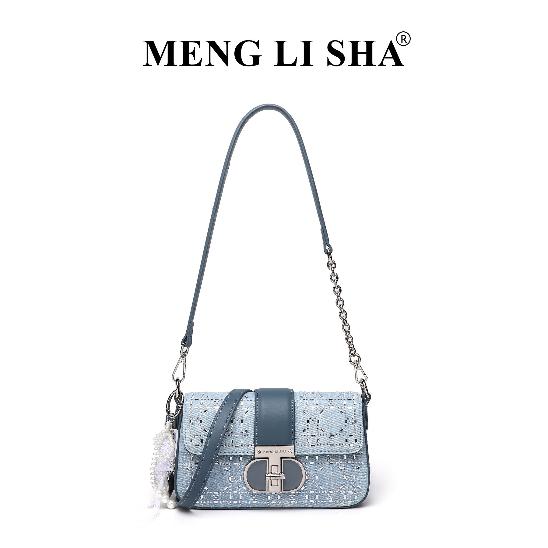 Spring and summer new bag women's high-end small square bag fashionable and simple shoulder messenger bag underarm color matching shoulder bags