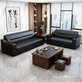 Office sofa business vip reception minimalist lounge office break area sofa coffee table set combination