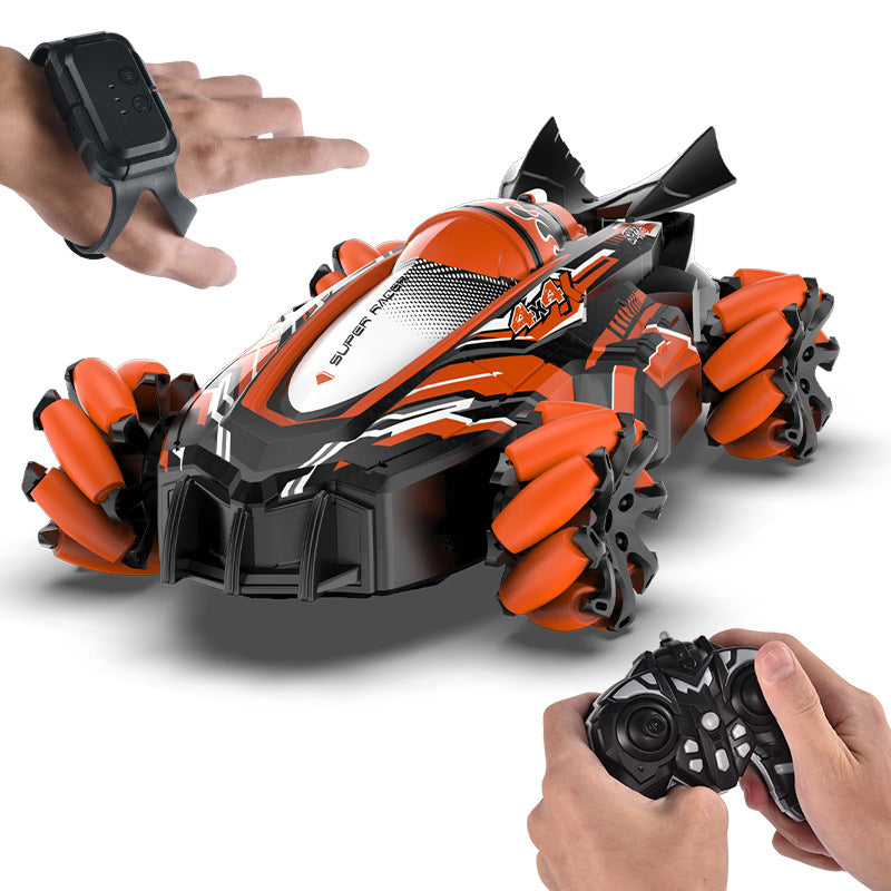 F1 remote control toy car - 360° universal joystick, all-around variable speed, rocket spray stunt racing f1 car