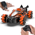 F1 remote control toy car - 360° universal joystick, all-around variable speed, rocket spray stunt racing f1 car