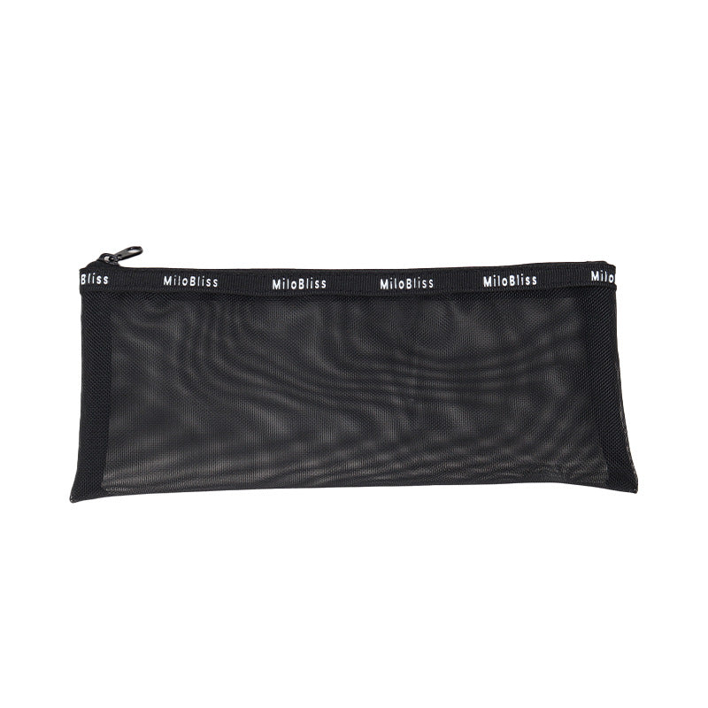 Popular black mesh multi-functional layered cosmetic bag large-capacity cosmetic storage bag portable wash bag bag bag