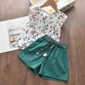 Girls' summer short-sleeve outfit set,  new collection: adorable and playful summer clothes for little girls and babies