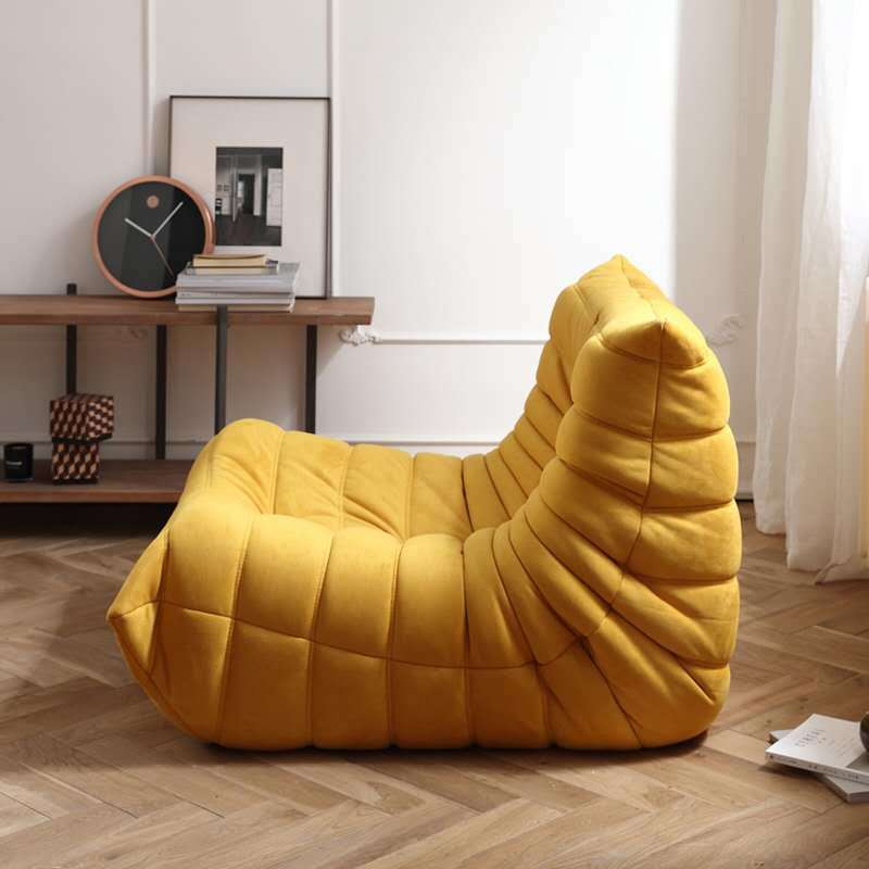 Foshan factory personalized processing casual lazy sofa caterpillar single chair balcony sofa tatami lounge chair