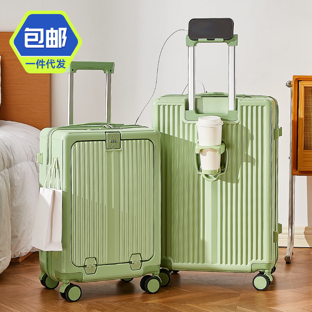 One piece is free shipping, spot delivery, multi-functional suitcase 20-inch boarding case, suitcase 24-inch universal wheel trolley case.