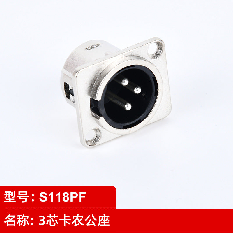 High-quality NL4FC professional stage lighting four-core 8-core speaker sound plug square circle mother 3-core Canon male and female seat