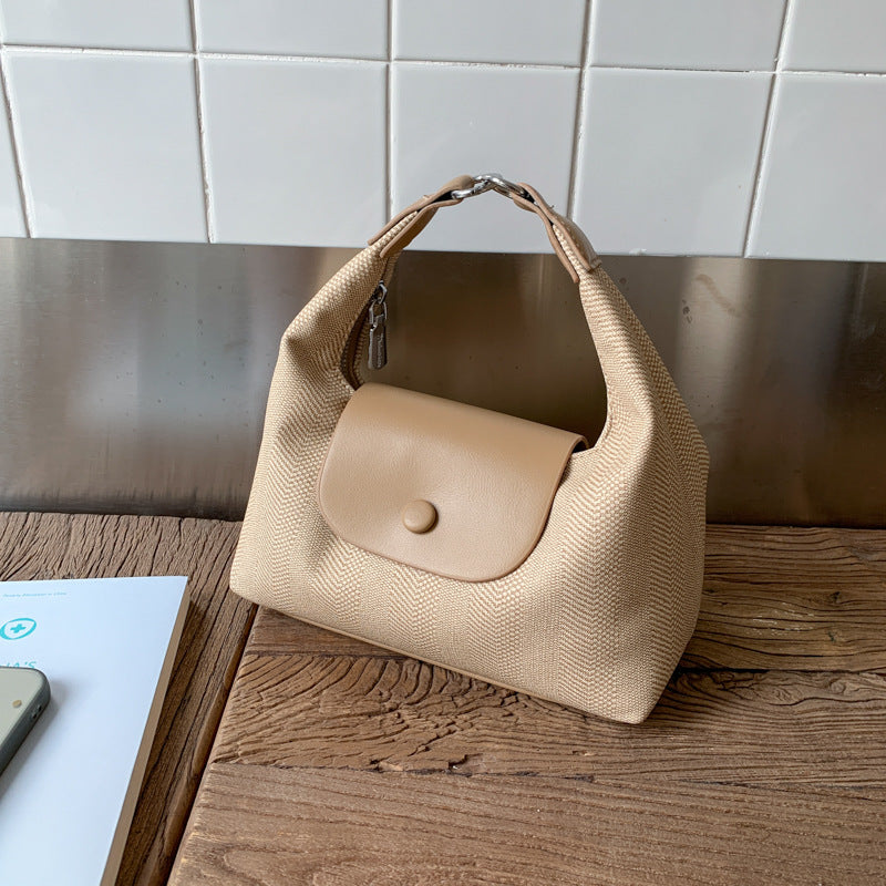 Foreign trade is popular this year, handheld small bags for women 2025 new fashion shoulder dumpling bags, commuter messenger bags to work