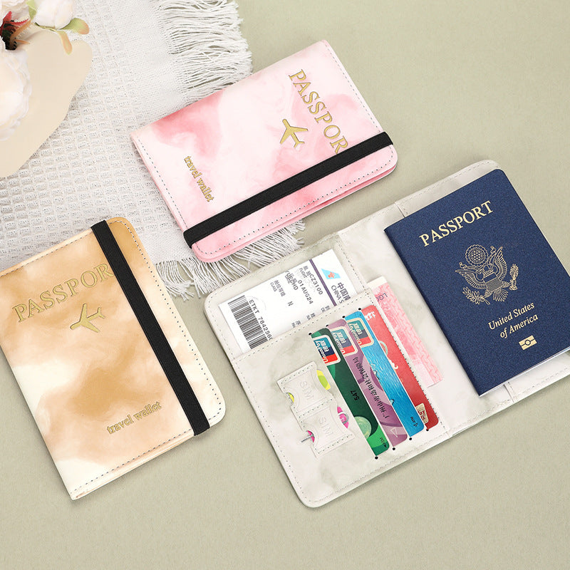 spot free shipping RFID US passport cover multi-functional passport bag passport card cover integrated storage leather bag