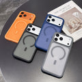 Iphone 17 pro max phone case - minimalist matte skin feel, magnetic, business style, drop-proof, compatible with iphone 11 protective cover