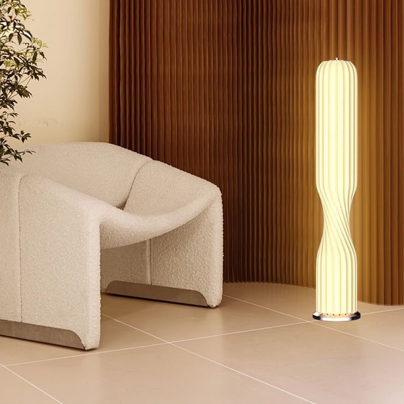 Creative art influencer 3d printed floor lamp - bedroom bedside, living room, hotel, restaurant - minimalist modern standing floor light