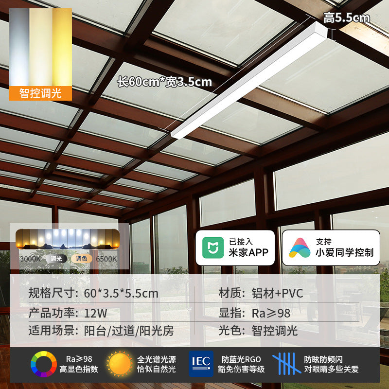 Minimalist aisle light corridor light sun room cloakroom balcony ceiling light minimalistled strip light entrance lamp