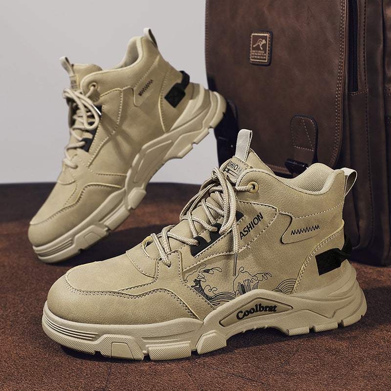 Men's work safety shoes - spring collection: waterproof, slip-resistant, durable, athletic, hiking, and martin boots for construction and work sites