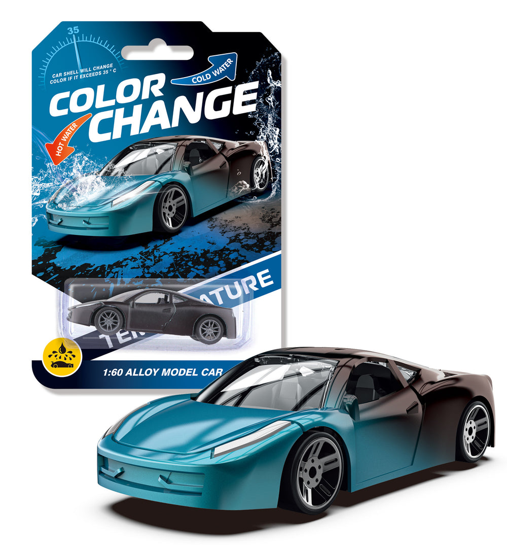 temperature-changing alloy car toy boy racing model kidsren's artificial car model metal sports car wholesale