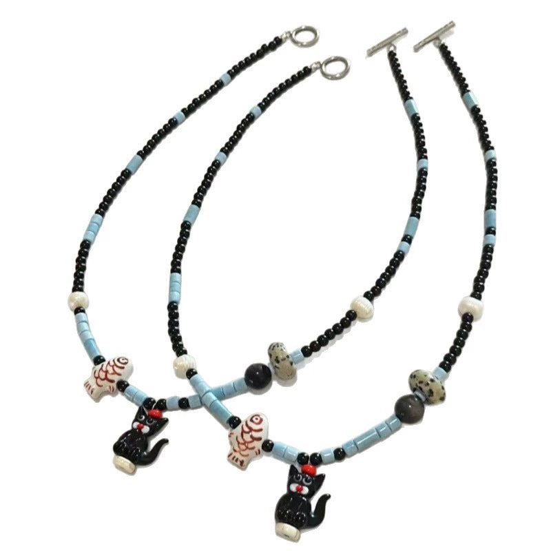 Summer dopamine collection: colorful & fun necklaces for women - sweet & edgy, niche, high-end, choker style, fashionable & versatile accessories