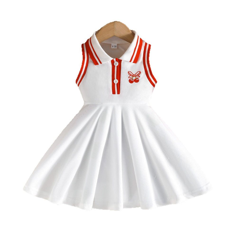 exclusive: baby girl sleeveless dress - spring/summer embroidered design, sweet & adorable style