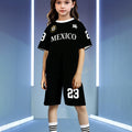 wholesale girls' short-sleeve and shorts sets, fashionable spring, summer, and autumn outfits for girls