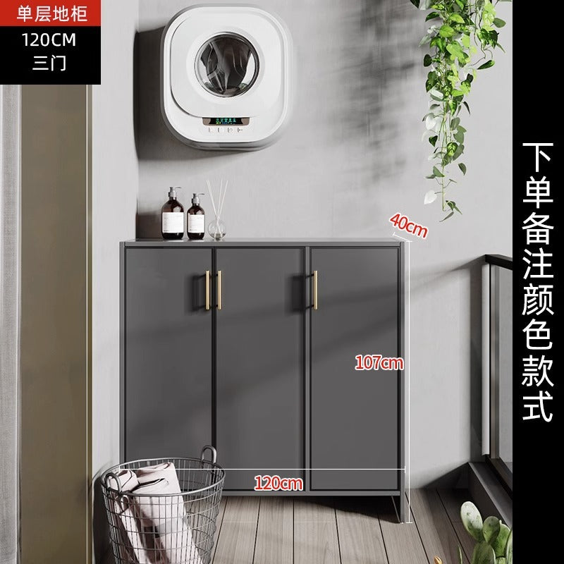 Space Aluminum Balcony Locker Sunscreen Wardrobe Large Capacity Cabinet Sundries Storage Cabinet Locker Shoe Cabinet Side Cabinet