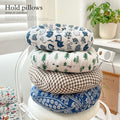Bedroom cotton linen futon tatami lazy cushion floor round breathable lazy chair mat summer thickened