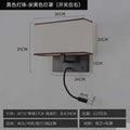 Elegant and stylish bedside reading wall lamp for hotels, guesthouses, and b&bs. modern fabric design with wall-mounted switch