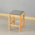 Solid wood stool table and chair combination commercial low stool catering restaurant long table snack square table small stool small bench