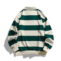 fall/winter new arrivals:  independent store trendy oversized striped piqué hoodie - hong kong style, unisex