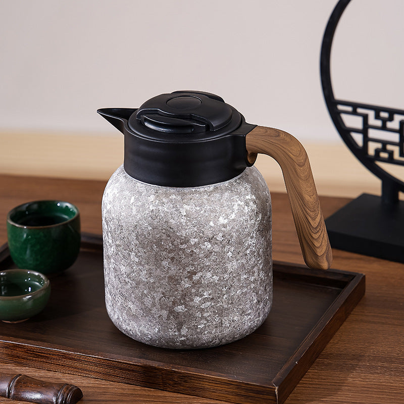 Pure titanium stew teapot gift box intelligent temperature display large capacity health pot gift for home thermos pot tea water separation kettle