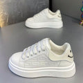 Men's fashion sneakers: 2025 spring new arrivals - trendy, versatile, chunky sole white shoes for students, athletic & casual wear
