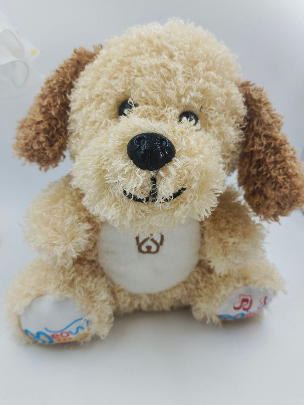 artificial teddy dog doll breathing stuffed toy doll sitting dog kids birthday gift doll