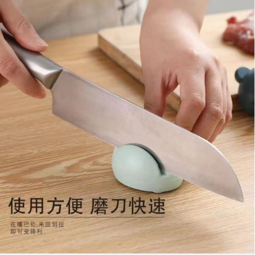 Sharpening Stone Household Kitchen Knife Sharpener Mini Cute Non-slip Kitchen Multifunctional Tool Sharpener Stick Sharpener