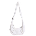 Korean style large capacity retro women's bag soft leather pleated dumpling bag lazy style casual versatile commuter shoulder crossbody bag