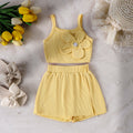 Children's clothing  cross-border fashionsummergirlnew arrival flower camisole + short skirt