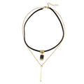 Sugar cube diamond clavicle chain wholesale fashion cross-border jewelry exaggerated alloy necklace women's asymmetrical sweater chain accessories