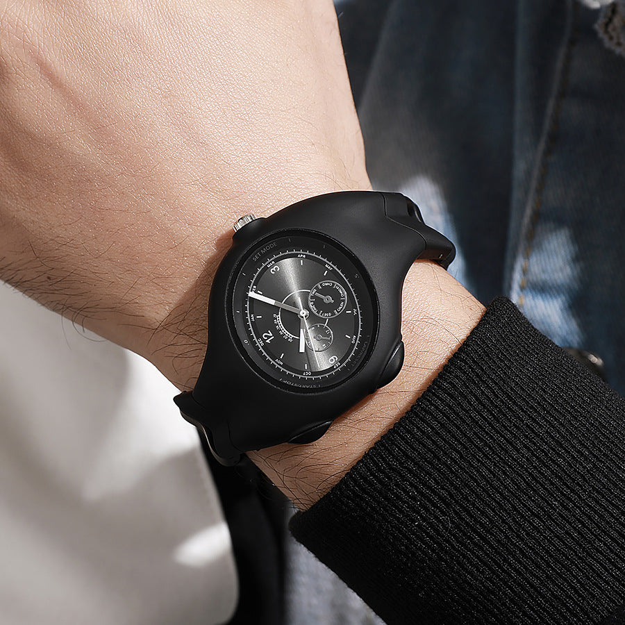 Used special-shaped y2k decorative plastic watch twisted retrofashionclassy sense ins niche quartz watch wholesale