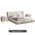 Cloud bed casual modern technology cloth wabi-sabi style accessible luxury bed master bedroom cream style designer fabric bed