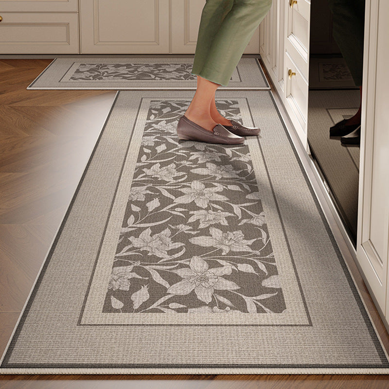 Kitchen floor mat non-slip oil-proof waterproof wipeable no-wash stain-resistant  new special carpet no-wash foot mat