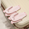 Bear foldable slippers couple travel convenient non-slip outdoor flip-flops beach shoes business trip flip-flops