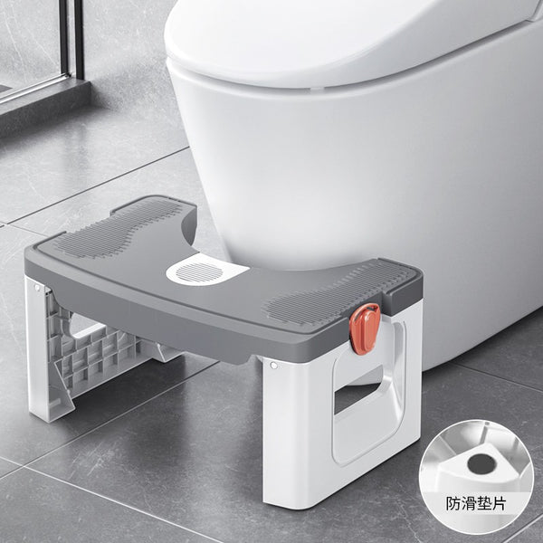 Toilet stool, toilet pedal stool, sitting, stepping on feet, foot pads, squatting auxiliary stool, bathroom folding thickened non-slip stool