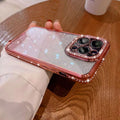 New arrival diamond-encrusted electroplated glitter rhinestone 17 suitable for iphone15pro mobile phone case apple 13 all-inclusive protective cover