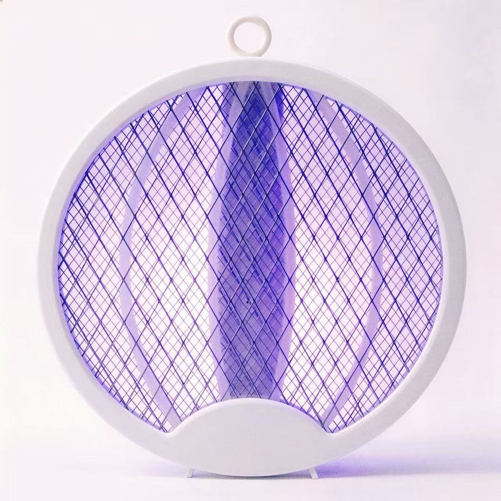 Electric mosquito swatter foldable mosquito killer lamp automatic mosquito trap home rechargeable lithium battery powerful 2-in-1 mosquito swatter fly swatter