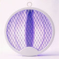 Electric mosquito swatter foldable mosquito killer lamp automatic mosquito trap home rechargeable lithium battery powerful 2-in-1 mosquito swatter fly swatter