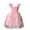 Girls' dress for toddlers and young children, ruffled cami top with mesh skirt