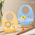 Baby eating bib silicone waterproofsoft bib kids feeding saliva bib baby food supplement bib