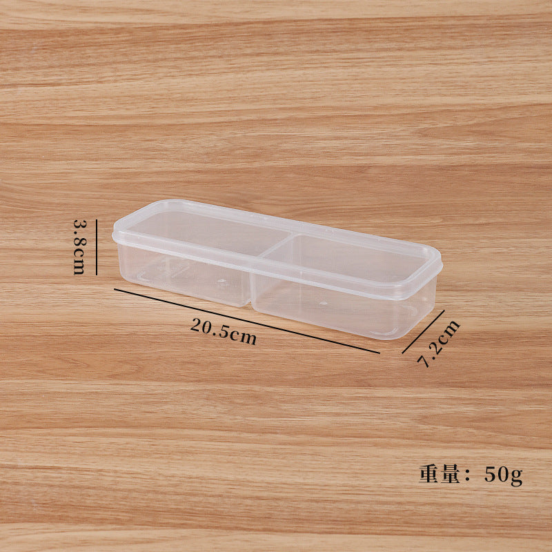Food compartment storage box, plastic crisper box, meat and ingredients freezer box, ginger, onion and garlic box, packaging and storage, vegetable preparation box