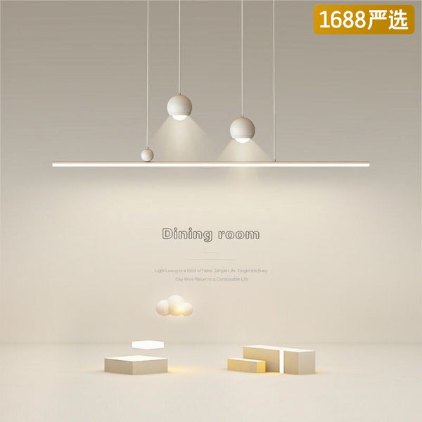 [Strict selection] Creative restaurant lights led chandeliers Simple modern master bedroom lights Long dining table Bar lamps